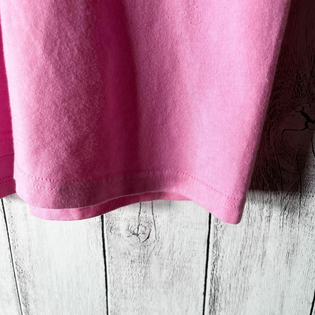 【極美品 XL】ステューシー 両面プリント フォトアート Tシャツ ピンク