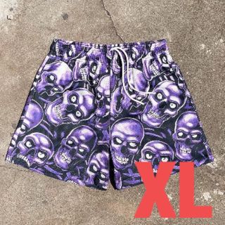 シュプリーム(Supreme)のBravest Studios Purple Skull shorts XL(ショートパンツ)