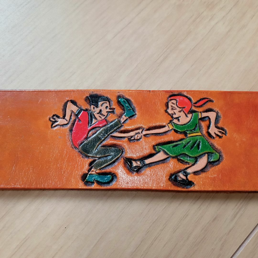 1950s 復刻 ロックンロール カービング ベルト ロカビリー ウエスタン