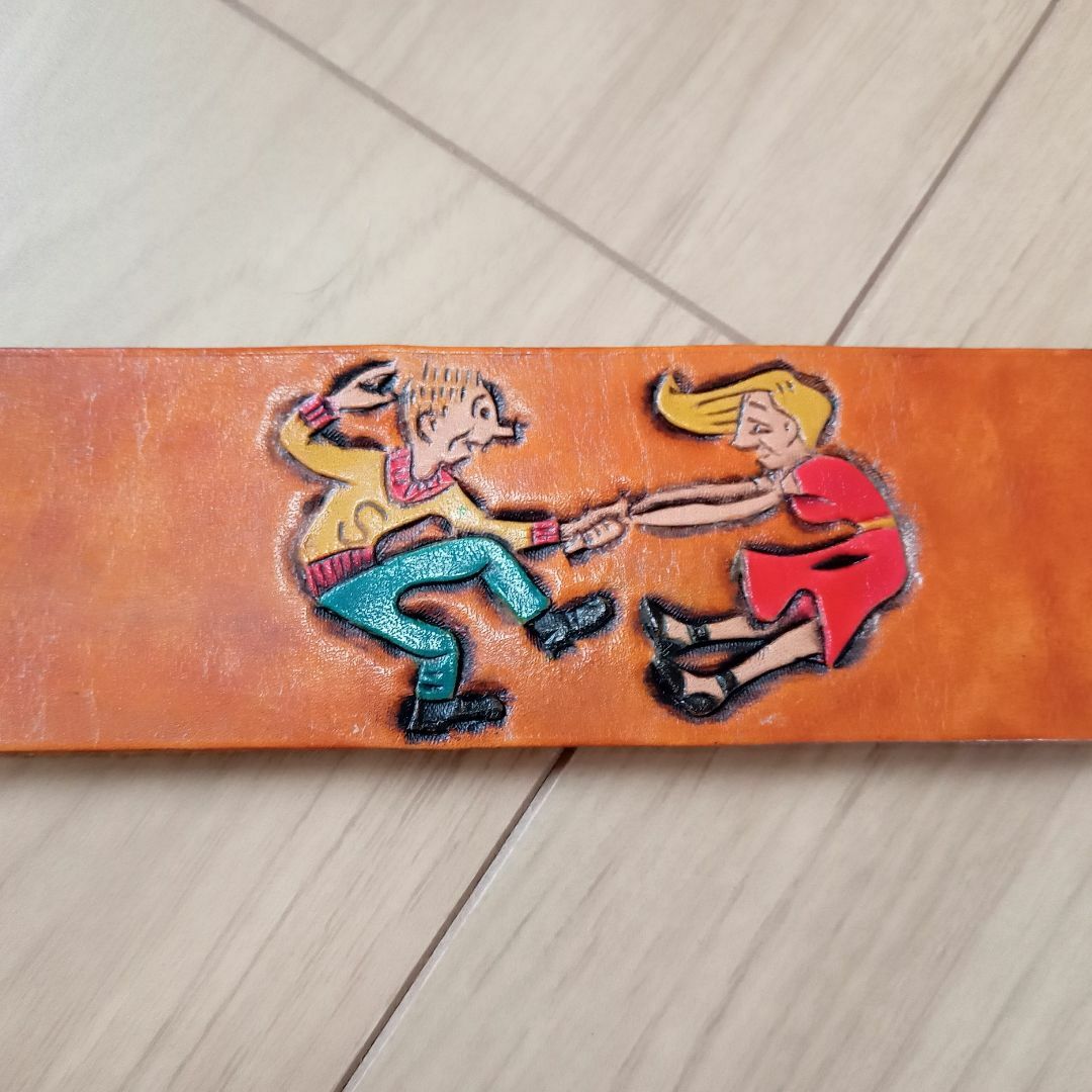 1950s 復刻 ロックンロール カービング ベルト ロカビリー ウエスタン