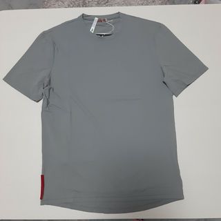 プラダ(PRADA)のプラダスポーツTシャツ サイズＳ グレーカーキ(Tシャツ/カットソー(半袖/袖なし))