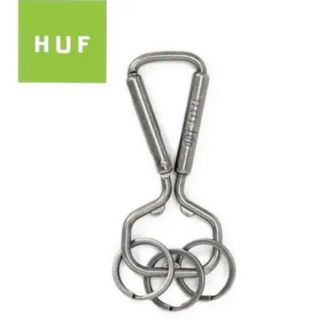 ハフ(HUF)の②HUF カラビナ シルバー キーチェーン キーホルダー 銀(キーケース)