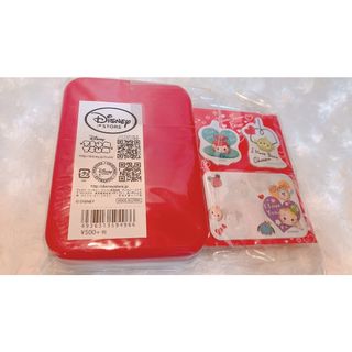 ディズニー(Disney)のディズニーツムツム　メモ　ふせん　缶ケース　ディズニーストア(キャラクターグッズ)