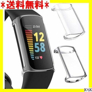 ３ METEQI ケース 対応 Fitbit Charge 護 銀+透明 850(モバイルケース/カバー)