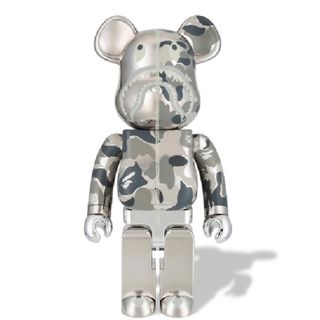 メディコムトイ(MEDICOM TOY)のBE@RBRICK BAPE®︎ CAMO SHARK SILVER 1000%(その他)