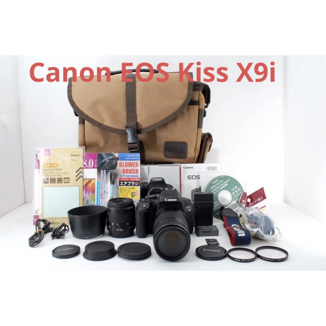 保証付⭐︎キャノン canon kiss x9i標準＆望遠ダブルレンズセット