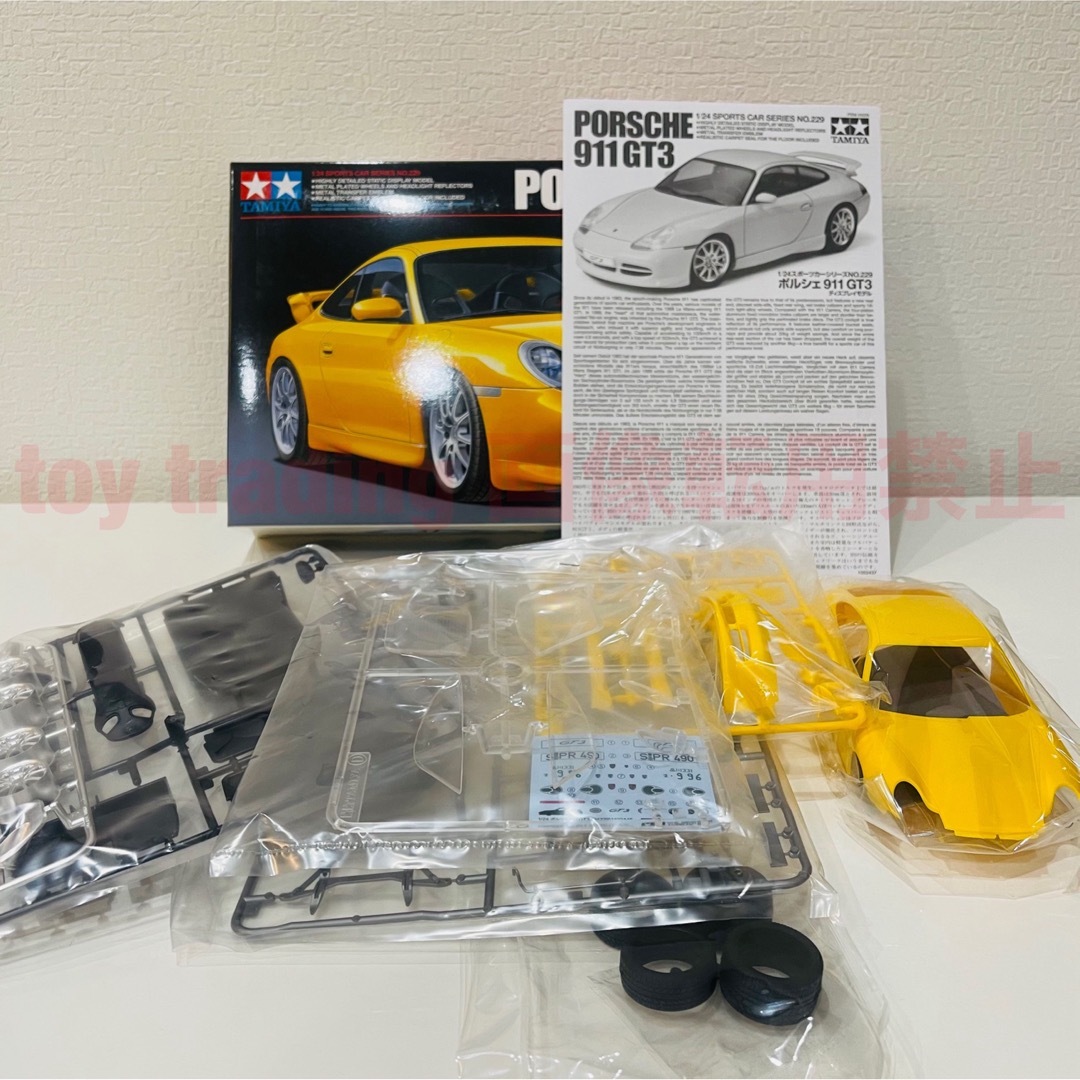 Porsche(ポルシェ)のタミヤ模型 ポルシェ 996 911 GT3 1/24 PORSCHEプラモデル エンタメ/ホビーのおもちゃ/ぬいぐるみ(模型/プラモデル)の商品写真