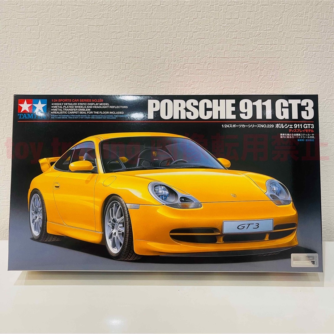 Porsche(ポルシェ)のタミヤ模型 ポルシェ 996 911 GT3 1/24 PORSCHEプラモデル エンタメ/ホビーのおもちゃ/ぬいぐるみ(模型/プラモデル)の商品写真