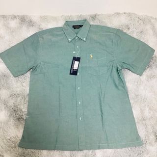 ポロラルフローレン(POLO RALPH LAUREN)のポロ ラルフローレン 半袖 ボタンダウンシャツ グリーン ビッグサイズ XXL(シャツ)