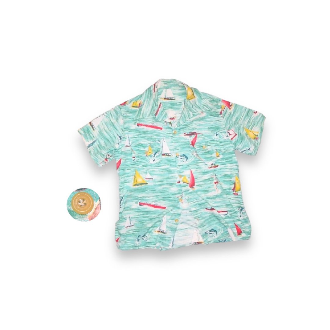 Santa Monica(サンタモニカ)の▪50’s【GREEN】VINTAGE ALOHA メンズのトップス(シャツ)の商品写真