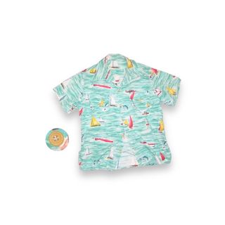 サンタモニカ(Santa Monica)の▪50’s【GREEN】VINTAGE ALOHA(シャツ)