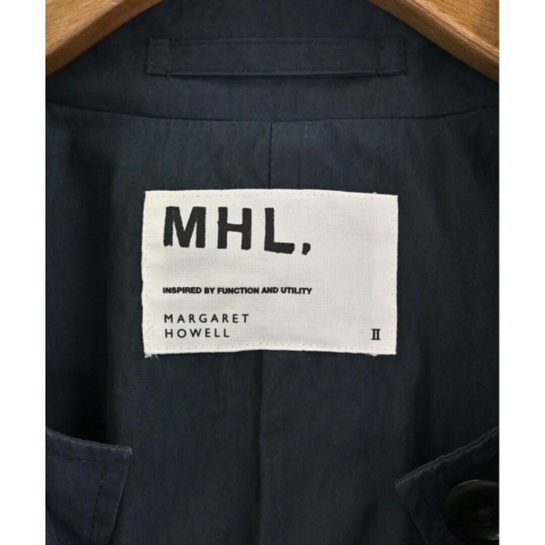 MHL. エムエイチエル ステンカラーコート 2(M位) 紺