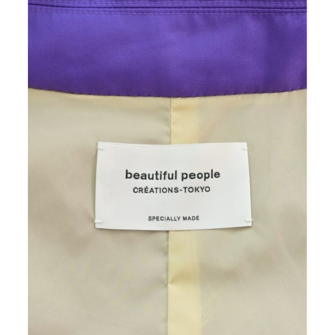 beautiful people ステンカラーコート 42(L位) 紫