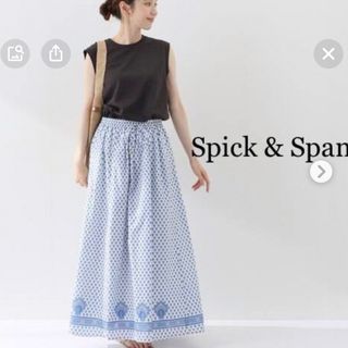 スピックアンドスパン(Spick & Span)の33000円　新品Spick &S pan olivades ギャザースカート(ロングスカート)