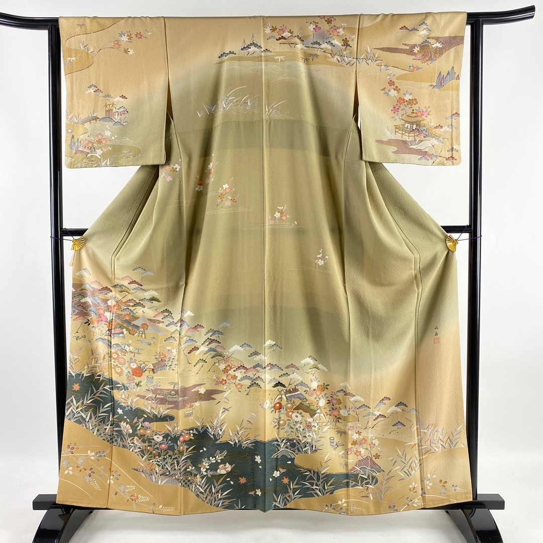 訪問着 身丈160cm 裄丈63cm 正絹 美品 秀品 - 着物