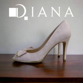 【美品】DIANA Romanche オープントゥ パンプス