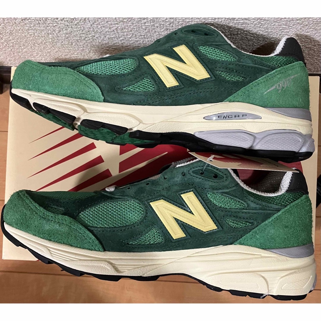 New Balance(ニューバランス)のニューバランス 990V3 "グリーン/イエロー" 26cm M990GGY メンズの靴/シューズ(スニーカー)の商品写真