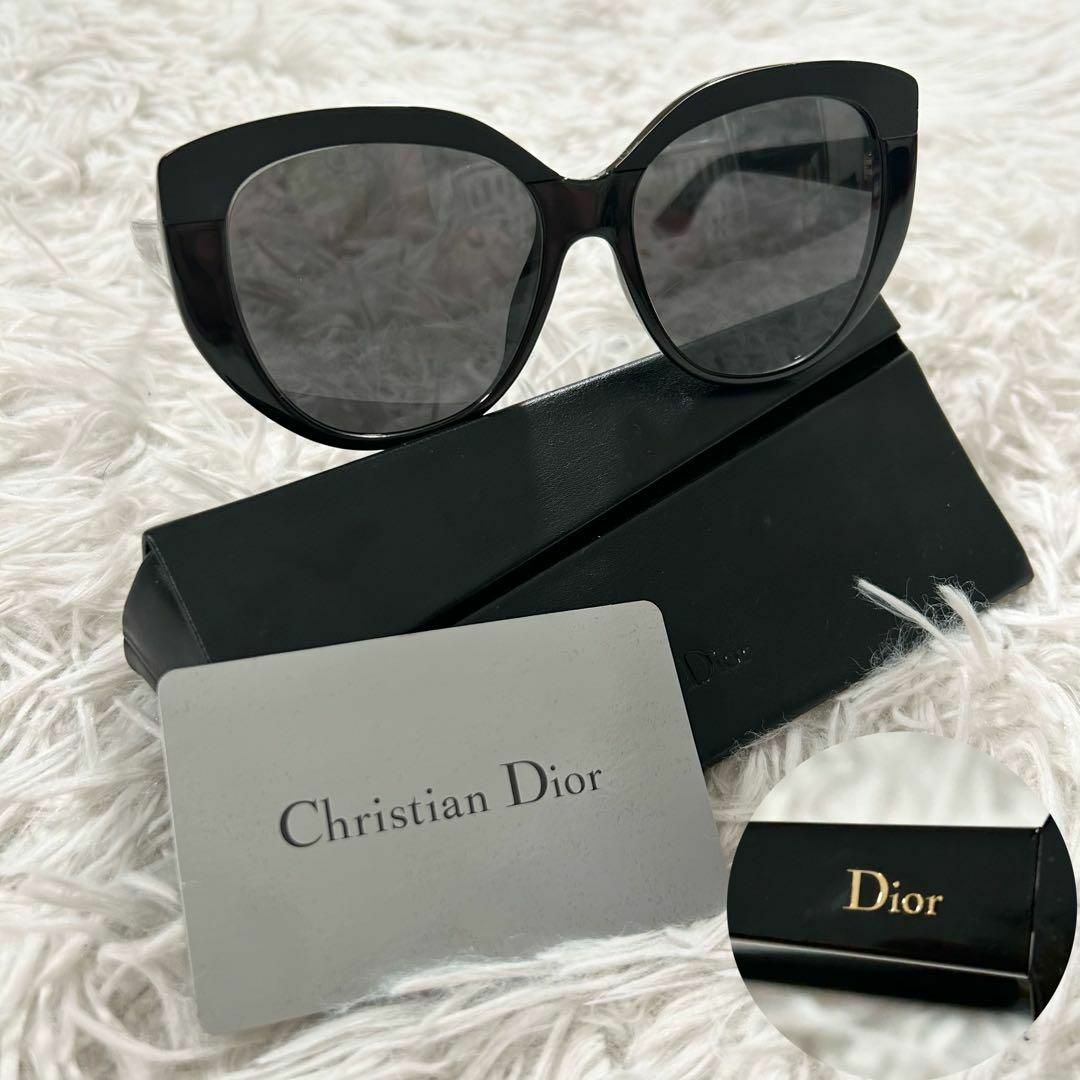 クリスチャン ディオール サングラス ブラック Dior D28Y1 ロゴ