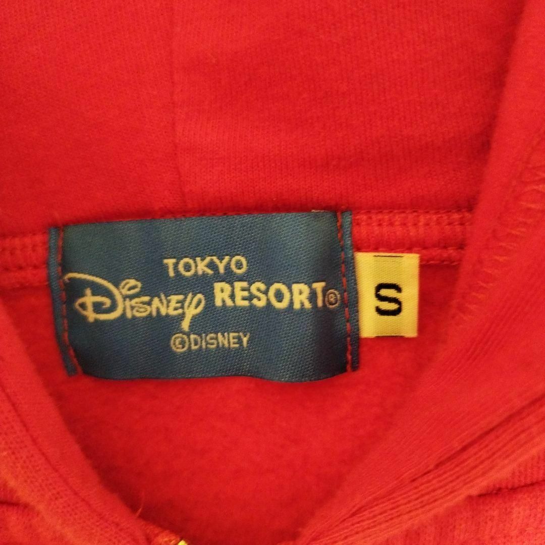 Disney東京ディズニーオールドミニーマウス耳付きフードパーカーフーディー赤