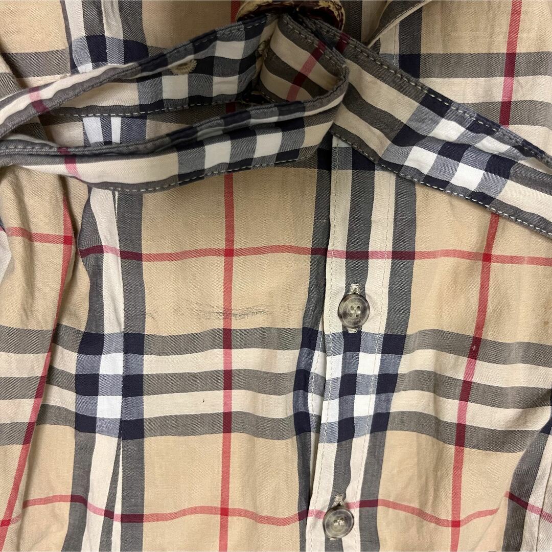 BURBERRY - BURBERRY バーバリー 140 ロングシャツ ベルト付きノバ