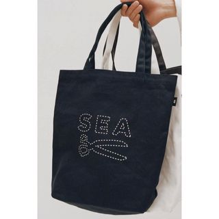 DENHAM WIND AND SEA CANVAS TOTE BAG NAVY