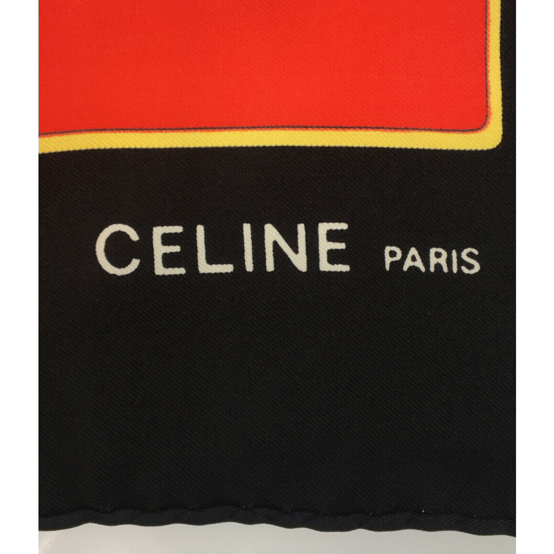 celine(セリーヌ)のセリーヌ スカーフ シルク100% タッセル 馬具柄 レディース レディースのファッション小物(バンダナ/スカーフ)の商品写真