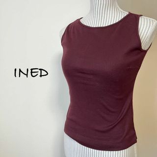 イネド(INED)のINED タンクトップ　ノースリーブトップス【2】インナー　タイトフィット(Tシャツ(半袖/袖なし))