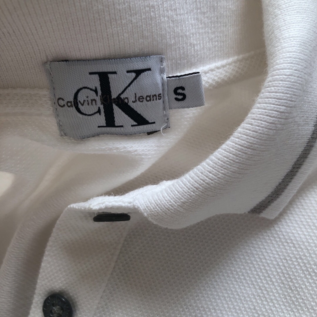 Lochie(ロキエ)のCALVIN KLEIN White polo💞 レディースのトップス(カットソー(半袖/袖なし))の商品写真