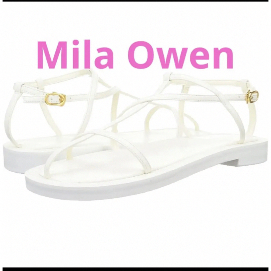 Mila Owen(ミラオーウェン)のミラオーウェン　mila owen Tストラップフラットサンダル レディースの靴/シューズ(サンダル)の商品写真