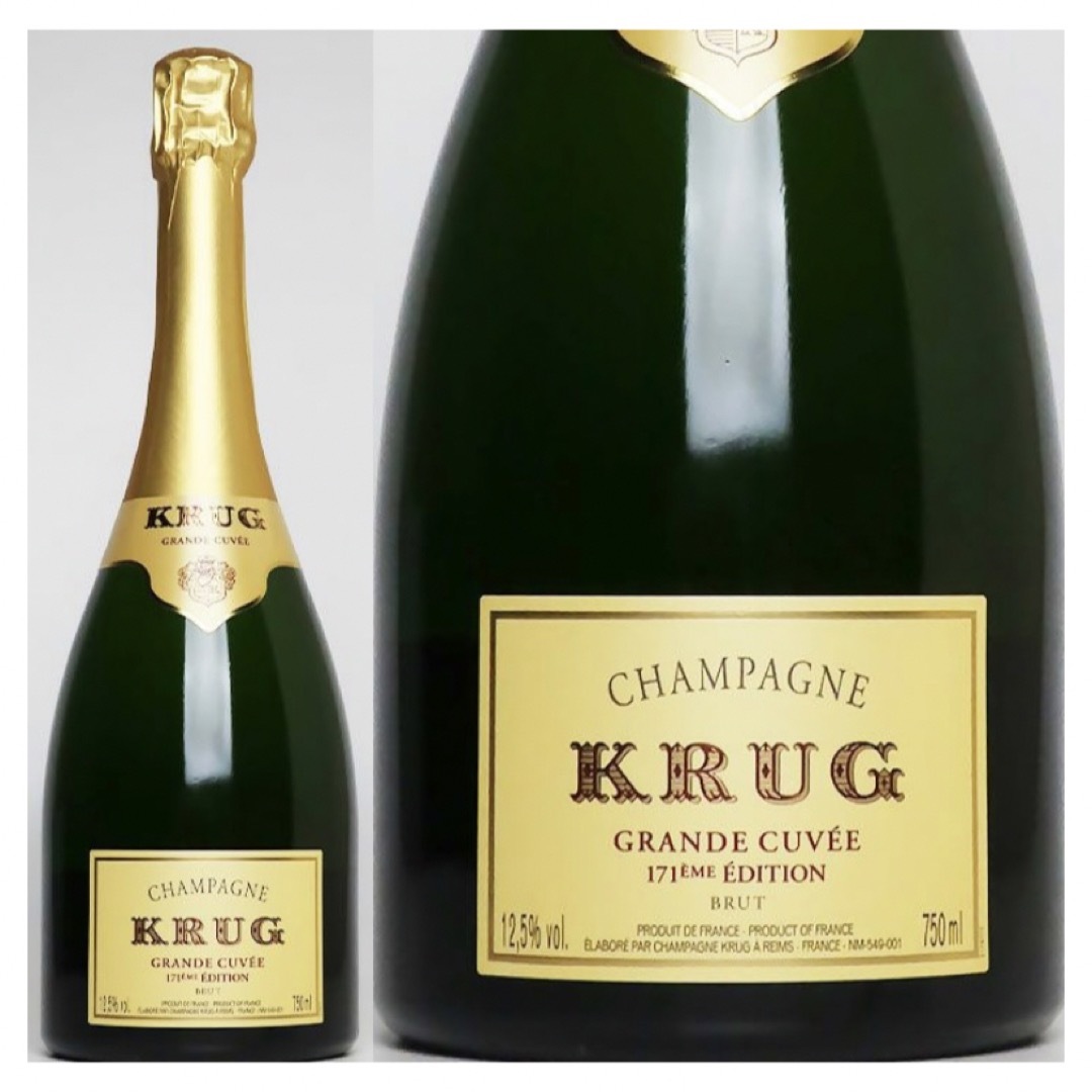 Krug(クリュッグ)のKRUG クリュッグ　グランキュヴェ 750ml EME171 食品/飲料/酒の酒(シャンパン/スパークリングワイン)の商品写真
