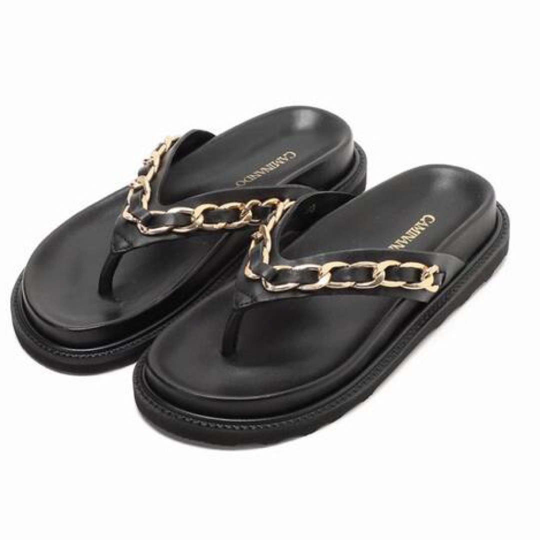 【専用】CAMINANDO CHAIN THONG SANDALS：サンダル