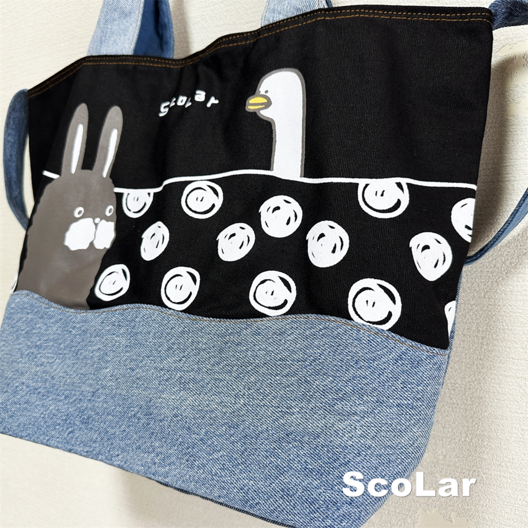 ScoLar(スカラー)の【ScoLar】ラビル×アヒル 2WAYショルダー&トートバッグ タグ付未使用 レディースのバッグ(ショルダーバッグ)の商品写真