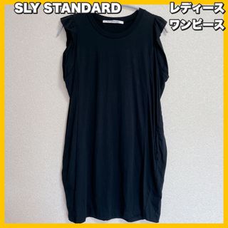 スライ(SLY)のSLY / スライ　袖フリル ワンピース　ブラック(その他)