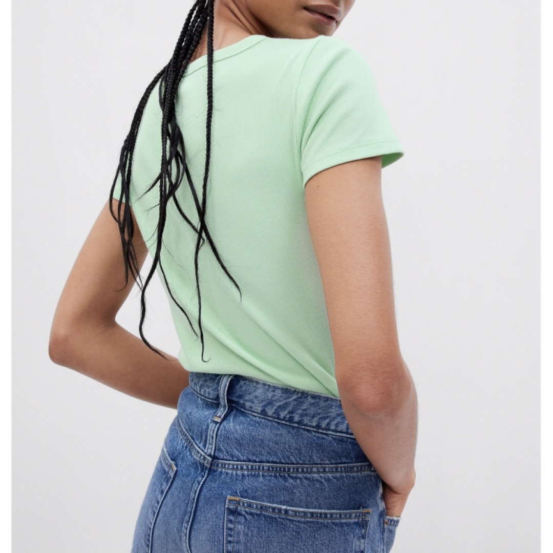 GAP(ギャップ)のgap logo tops mint💚 レディースのトップス(Tシャツ(半袖/袖なし))の商品写真