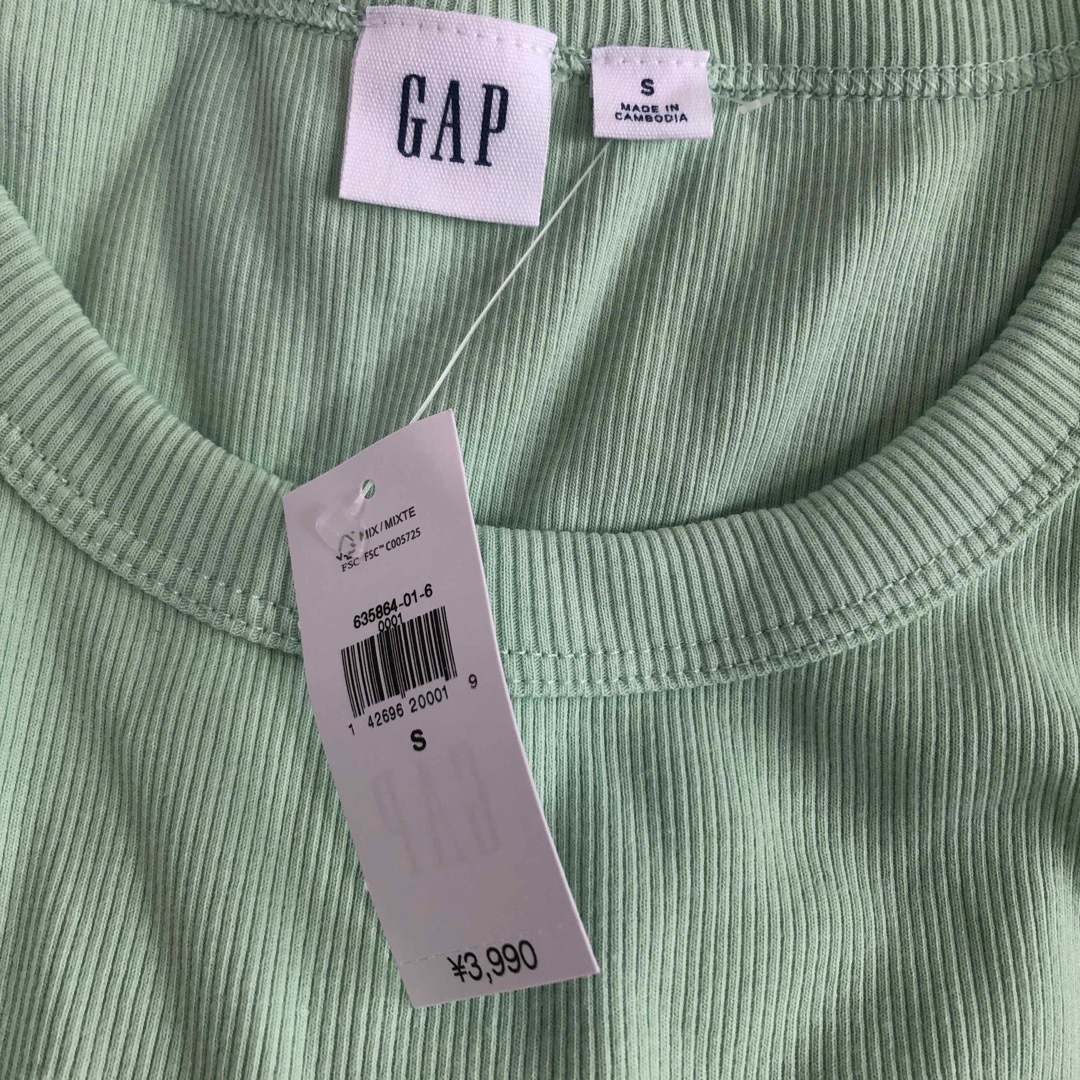GAP(ギャップ)のgap logo tops mint💚 レディースのトップス(Tシャツ(半袖/袖なし))の商品写真