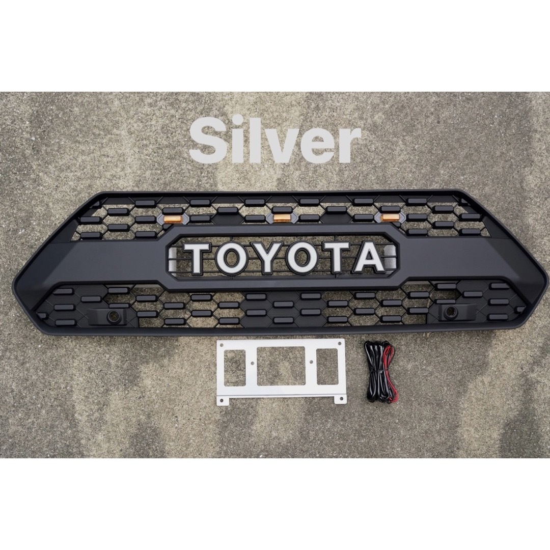 新品 フルセット RAV4 アドベンチャー 50系 タコマ風グリル ホワイト