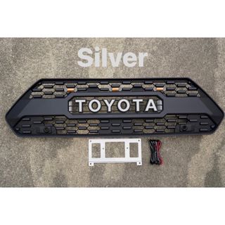 新品 フルセット RAV4 アドベンチャー 50系 タコマ風グリル シルバー