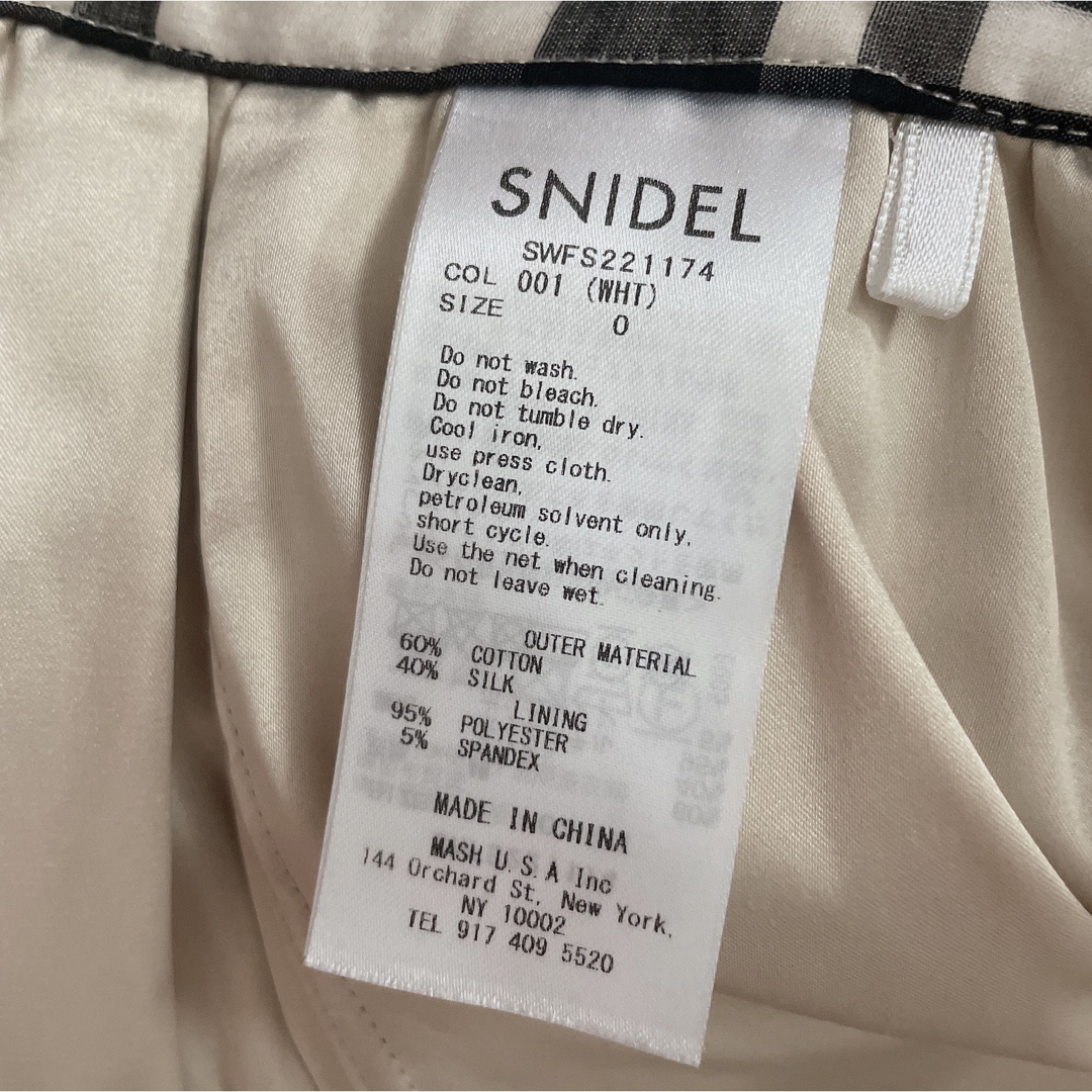 SNIDEL - snidel❁⃘*.゚即日発送❁⃘*シアーチェックボリューム