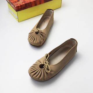 ジェフリーキャンベル(JEFFREY CAMPBELL)のJEFFREY CAMPBELL ジェフリーキャンベル ヌバックレザー ギャザー パンプス 36/ベージュ 靴【2400013395939】(ハイヒール/パンプス)