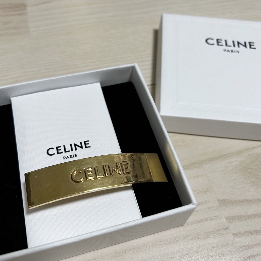 celine(セリーヌ)の未販売品CELINE ヘアクリップ/バレッタ　ゴールド レディースのヘアアクセサリー(バレッタ/ヘアクリップ)の商品写真