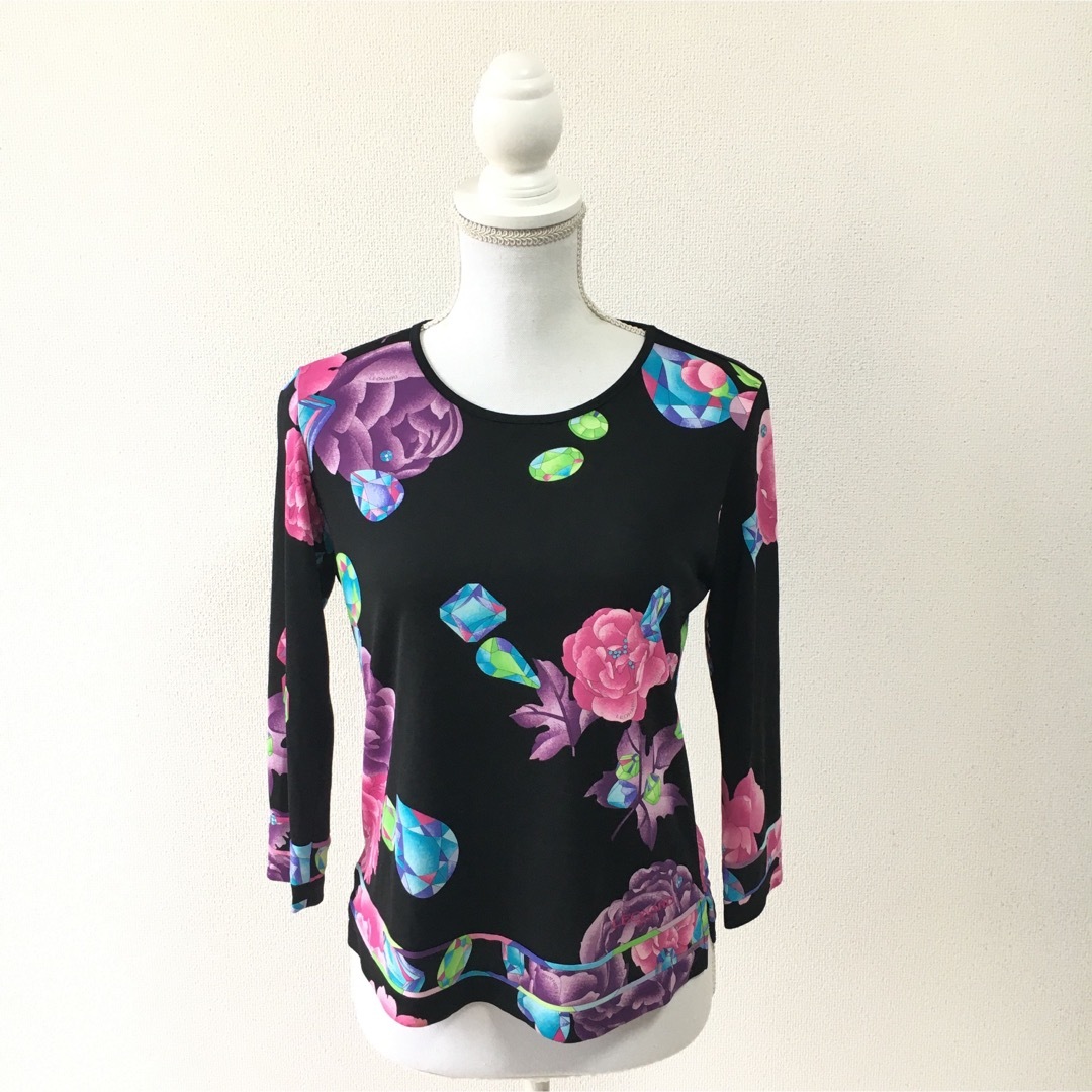 LEONARD - 美品 LEONARD レオナール 洗える 花柄 ストレッチ