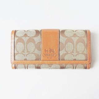 コーチ(COACH)のCOACH(コーチ) 長財布 シグネチャー柄(財布)