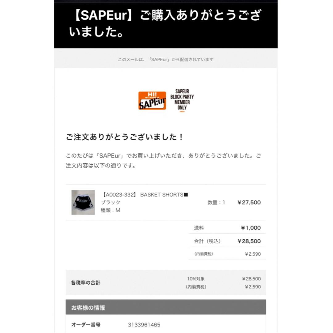 SAPEur 2023ss' Basket Shorts "Black" メンズのパンツ(ショートパンツ)の商品写真