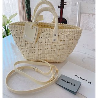 バレンシアガバッグ(BALENCIAGA BAG)の値下げしました！正規品　バレンシアガ　ビストロバッグ　xs かごバッグ(かごバッグ/ストローバッグ)