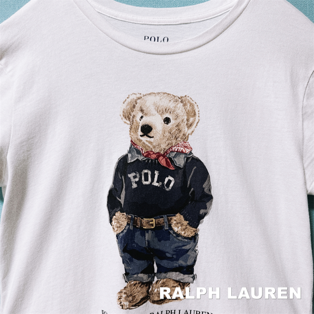 Ralph Lauren(ラルフローレン)の【RALPH LAUREN】ラルフローレン ポロベアー ホワイト Tシャツ レディースのトップス(Tシャツ(半袖/袖なし))の商品写真