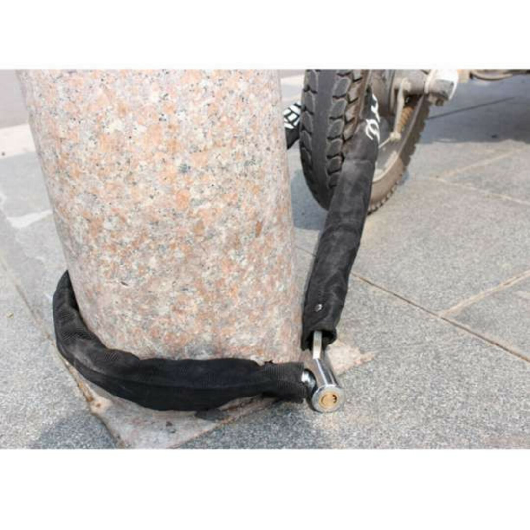 チェーンロック ブラック 盗難防止 鍵2本付 自転車 バイク ワイヤーロック 通販 チェーンロック ブラック 盗難防止 鍵2本付 自転車 バイク ワイヤーロック