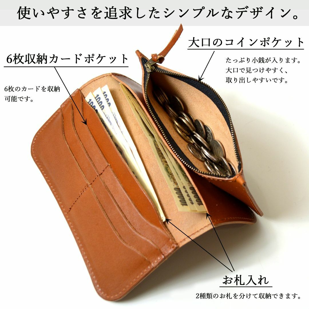 atelierCODEL 栃木レザー 長財布 日本製 ヌメ革 メンズ その他のその他(その他)の商品写真