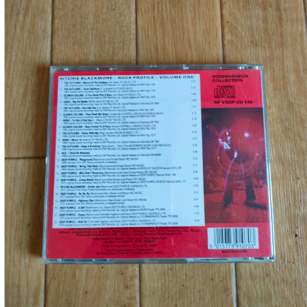 EU盤 リッチー・ブラックモア ロック・プロフィール Vol.1  エンタメ/ホビーのCD(ポップス/ロック(洋楽))の商品写真