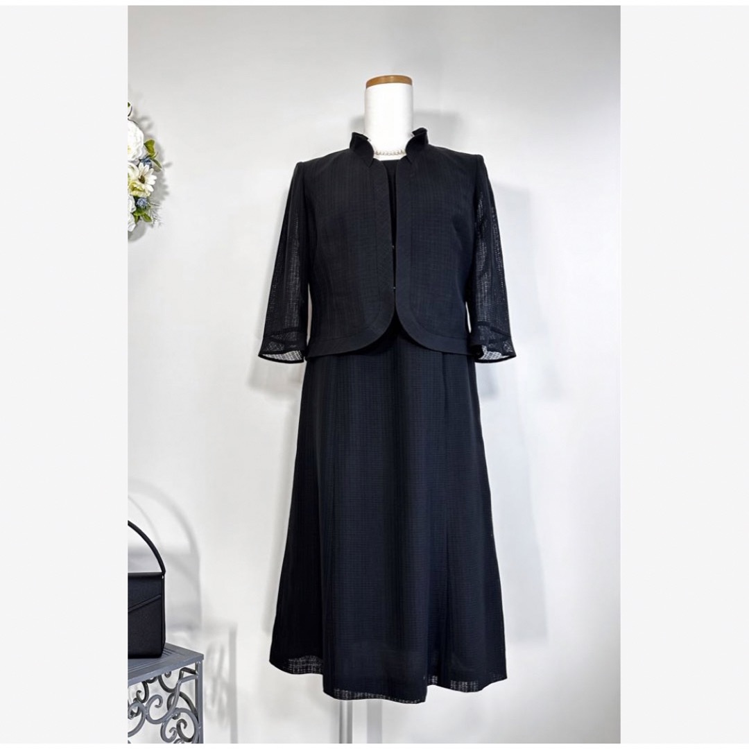 新品　ソワール　小さいサイズ　5号　高級ブラックフォーマル　ワンピース　礼服