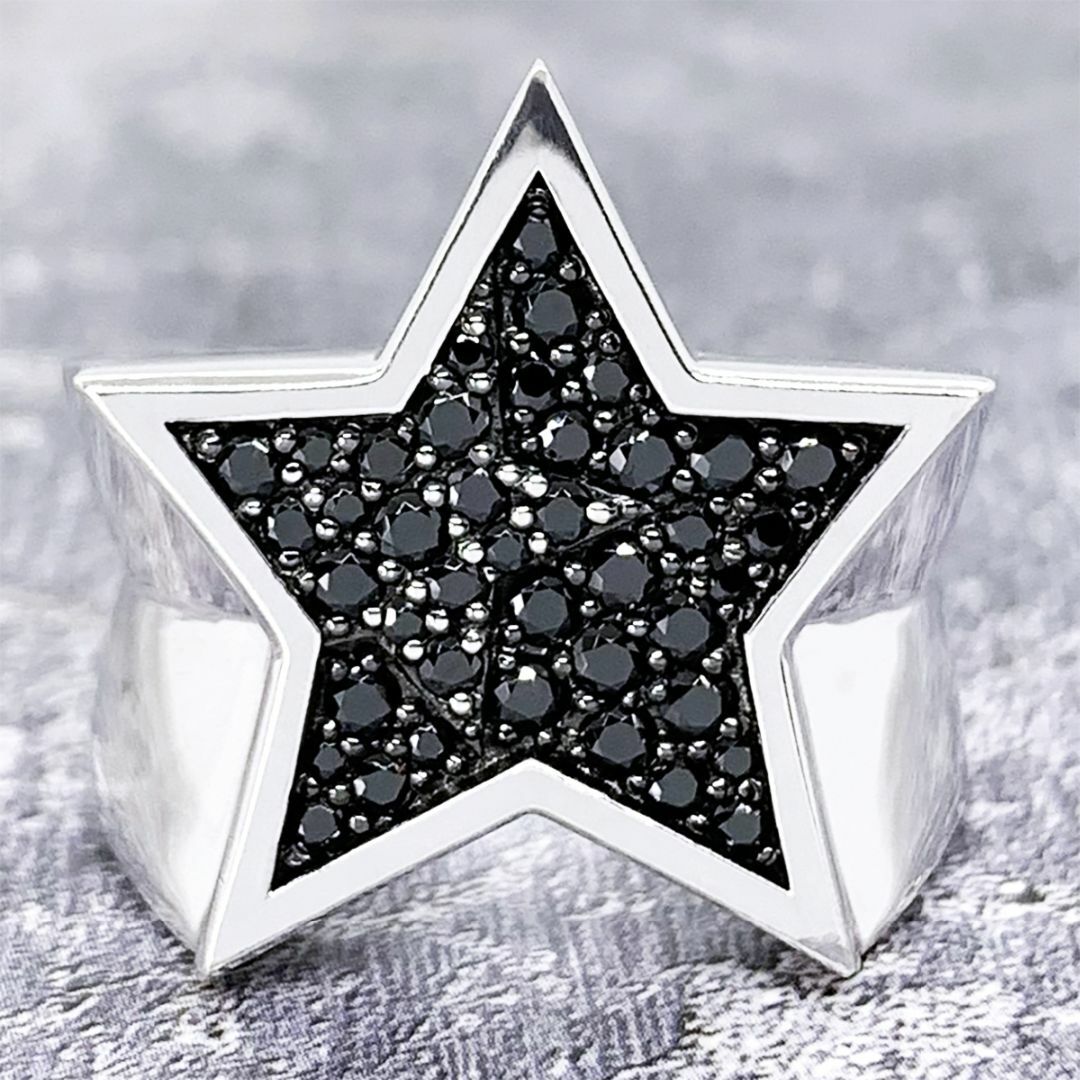 定価6.8万・新品☆Justin Davis ジルコニア装飾スターリング 17号-